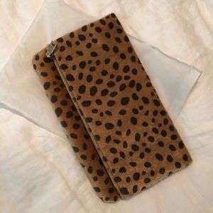 NWOT Vici Leopard Clutch